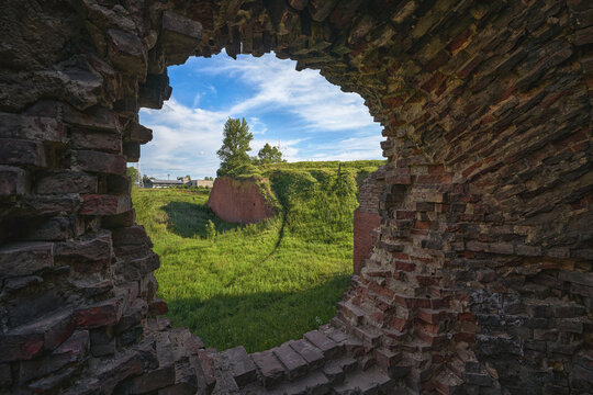 View from the ruined Babruysk fortress in Belarus