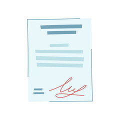 signature business contract cartoon. sign pen, handshake hand, work web signature business contract sign. isolated symbol vector illustration