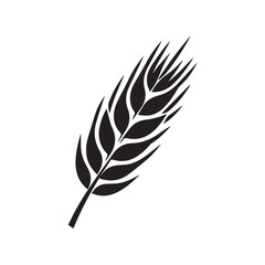 wheat tree simple vector logo - 001