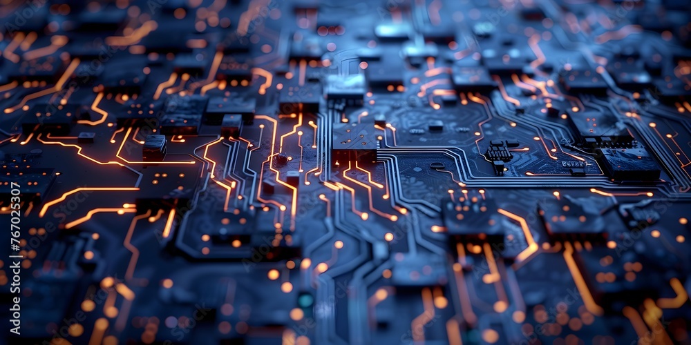 Poster quantum computing breakthrough solving complex puzzles with the power of circuits and advanced algor
