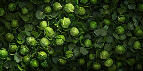 Lush Organic Vegetable Texture Close-Up