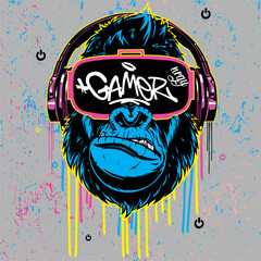 gorilla gamer © mohamed
