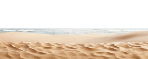 Seaside beach sand cut out