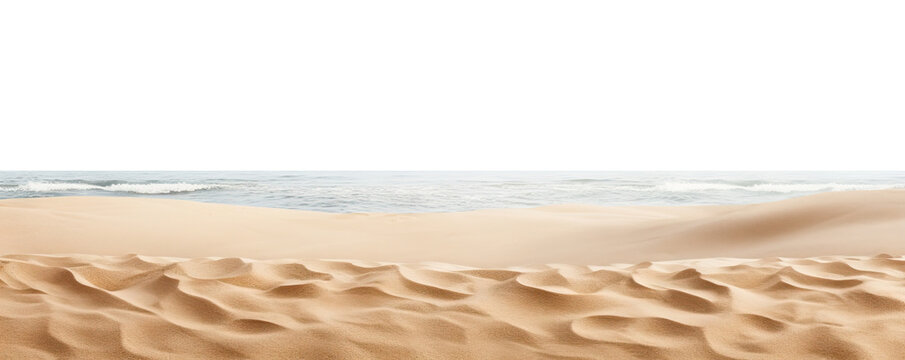 Seaside beach sand cut out