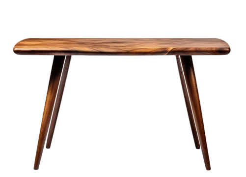 Wooden table, cut out