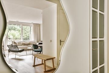 Modern living room interior with elegant furniture