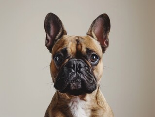 stunning portrait of a french bulldog 