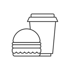 Thin Line  Junk Food vector icon