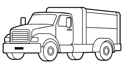 High-Quality Truck Vector Art Illustration Enhance Your Designs with Stunning Graphics