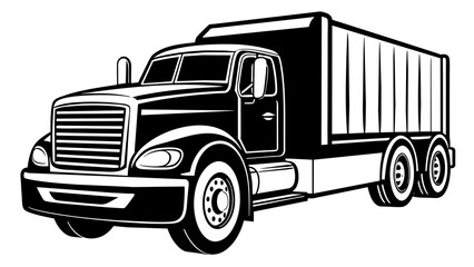 High-Quality Truck Vector Art Illustration Enhance Your Designs with Stunning Graphics