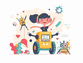 Excited Spectator at Robotics Competition Generative AI