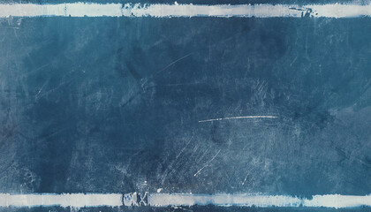 Distressed overlay. Dust scratches filter. Smeared dirt stains on dark blue weathered surface. Distressed chalkboard texture design. old-fashioned film edited by televisions - obrazy, fototapety, plakaty