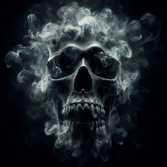Skull shaped smoke