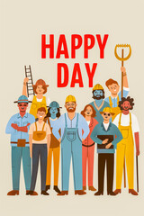 Obraz premium United Workforce Celebrates Labor Day