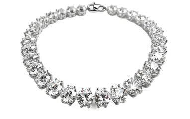 Sparkling Diamond Neckwear isolated on transparent Background
