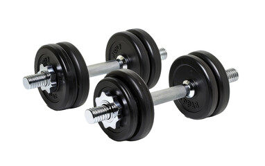 Strength Training Essentials: Dumbbells isolated on transparent Background
