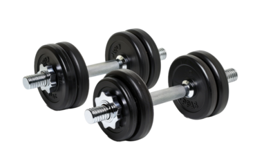 Strength Training Essentials: Dumbbells isolated on transparent Background