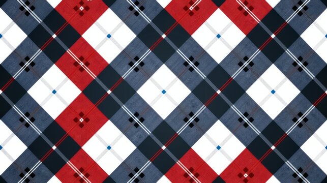 A classic plaid background with a harmonious mix of shades of white, black and red. This timeless style adds a touch of sophistication and style to any design or presentation.