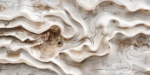 Wooden Texture Organic Waves Background