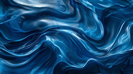 Blue abstract background with smooth and curved lines. The image is clean and simple, with a calming and relaxing feel.