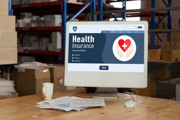 Health insurance web site modish registration system for easy form filling