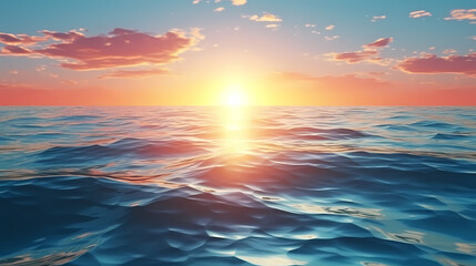 Obraz premium Water background with bokeh glare