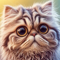 Portrait of surprised cat