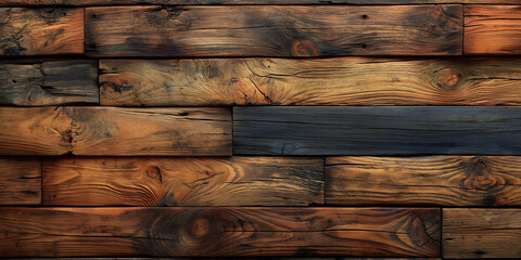 Rustic Farmhouse Wood Grain_Seamless Pattern for Cozy Home Decor Background - obrazy, fototapety, plakaty