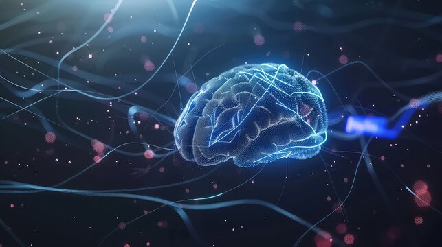 Innovative technologies in the field of studying the human brain and the thinking process. Artificial intelligence analyzes brain scans, unraveling complex thought patterns.