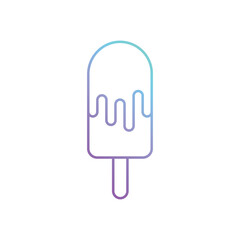 Gradient Color  Ice Cream vector icon