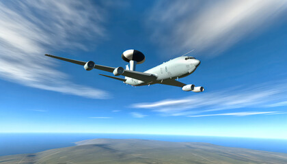 Symbol picture: Strategic air defense mission. NATO surveillance Boeing