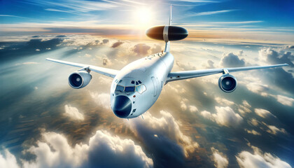 Symbol picture: Strategic air defense mission. NATO surveillance Boeing - obrazy, fototapety, plakaty