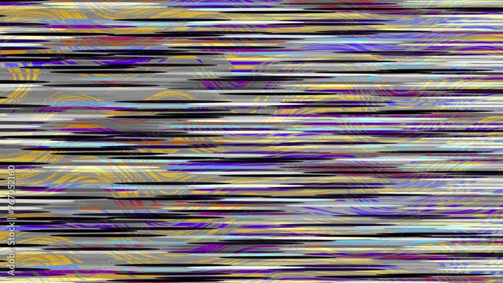 Leinwandbilder old retro tv - static tv black and white noise caused by bad signal reception. loop animation