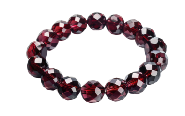 Radiant Garnet Wristlet isolated on transparent Background