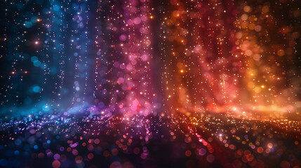 LUXURY NIGHT PARTY elegent GLITTER CURTAIN LIGHTHING backdrop. AI generative