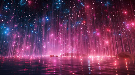 LUXURY NIGHT PARTY elegent GLITTER CURTAIN LIGHTHING backdrop. AI generative