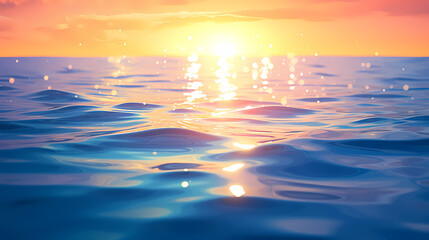 Obraz premium Background of transparent sea water sparkling in the sun