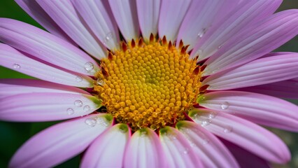 Artistic wallpaper with macro photo of water drop on flower