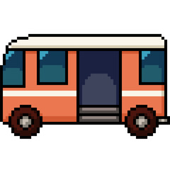 pixel art of mini van side - 767056137
