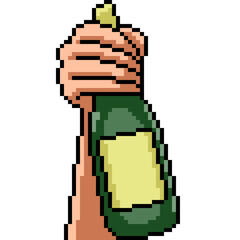 pixel art of drink beer cheer - 767056147