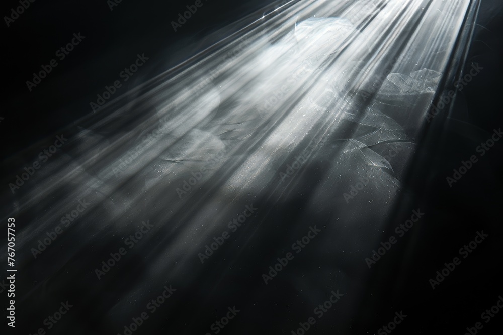 Poster an overlay design featuring the rays of the sun on a black background