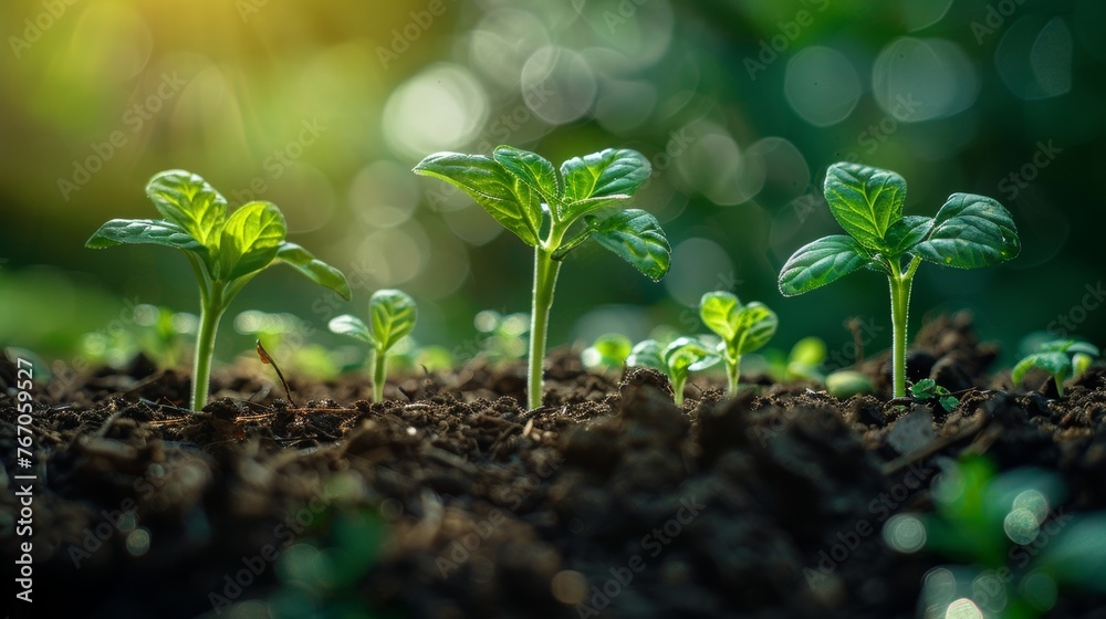 Canvas Prints A group of soil's beginnings