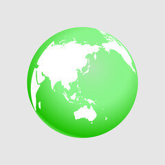 green earth globe icon planet