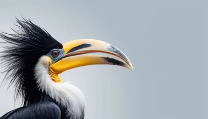 Foto op Canvas Hornbill with huge beak bird © terra.incognita