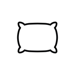 Pillow vector icon. Pillow flat sign design. Cushion symbol pictogram. Pillow UX UI icon