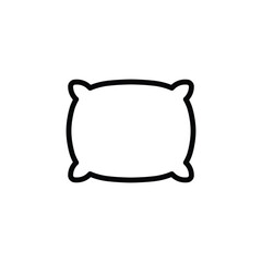 Pillow vector icon. Pillow flat sign design. Cushion symbol pictogram. Pillow UX UI icon