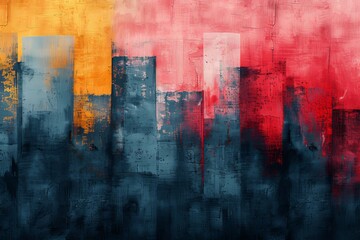 An abstract background with a place for text and modern brushes in grunge style.