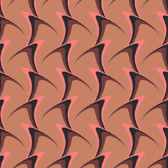 Vector - inferno with waves seamless pattern.