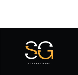 Obraz premium SG,GS, S, G Abstract Letters Logo Monogram