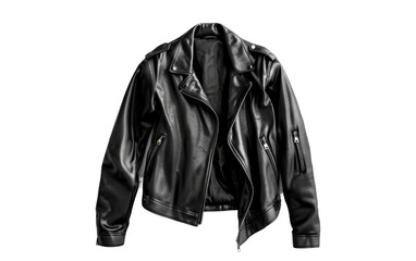 black Jacket isolated on transparent Background